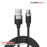 GADGET MAX - GX40 Type-C Nobel Series USB To Type-C Charging Data Cable (3A) - Black